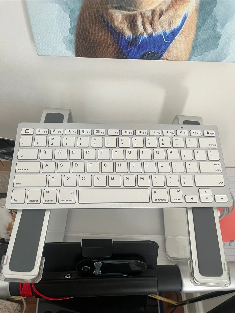 Wireless White Bluetooth Keyboard for Home Office